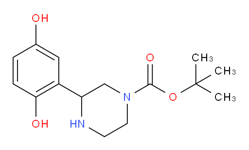 tert-butyl 3-(2,5-dihydroxyphenyl)piperazine-1-carboxylate
