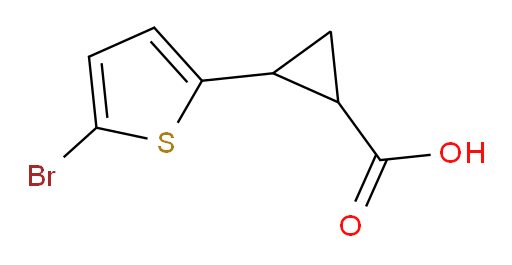 2-(5-bromothiophen-2-yl)cyclopropane-1-carboxylic acid