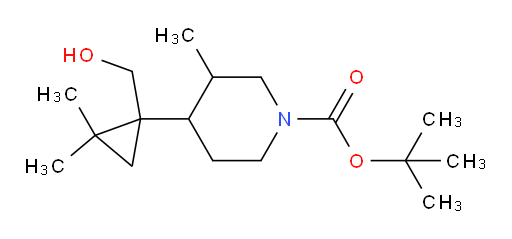 tert-butyl 4-[1-(hydroxymethyl)-2,2-dimethylcyclopropyl]-3-methylpiperidine-1-carboxylate