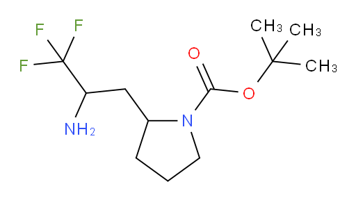 tert-butyl 2-(2-amino-3,3,3-trifluoropropyl)pyrrolidine-1-carboxylate