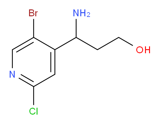 3-amino-3-(5-bromo-2-chloropyridin-4-yl)propan-1-ol