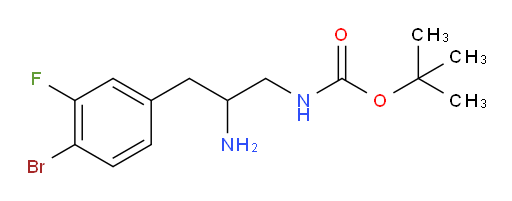 tert-butyl N-[2-amino-3-(4-bromo-3-fluorophenyl)propyl]carbamate
