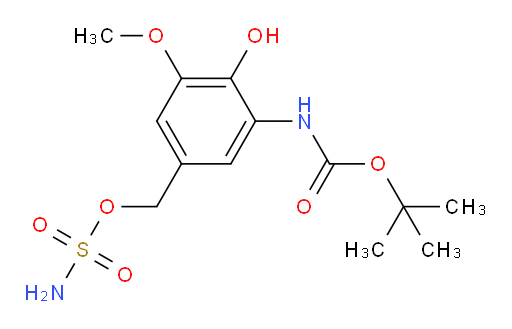tert-butyl N-{2-hydroxy-3-methoxy-5-[(sulfamoyloxy)methyl]phenyl}carbamate