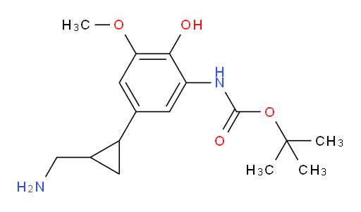 tert-butyl N-{5-[2-(aminomethyl)cyclopropyl]-2-hydroxy-3-methoxyphenyl}carbamate