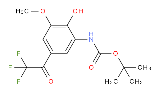 tert-butyl N-[2-hydroxy-3-methoxy-5-(trifluoroacetyl)phenyl]carbamate