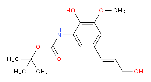 tert-butyl N-[2-hydroxy-5-(3-hydroxyprop-1-en-1-yl)-3-methoxyphenyl]carbamate
