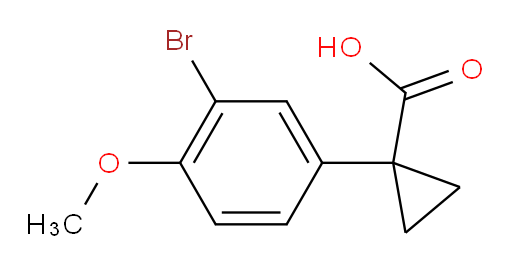 1-(3-bromo-4-methoxyphenyl)cyclopropane-1-carboxylic acid
