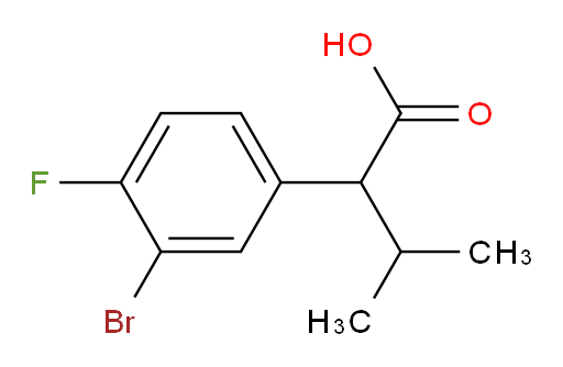 2-(3-bromo-4-fluorophenyl)-3-methylbutanoic acid
