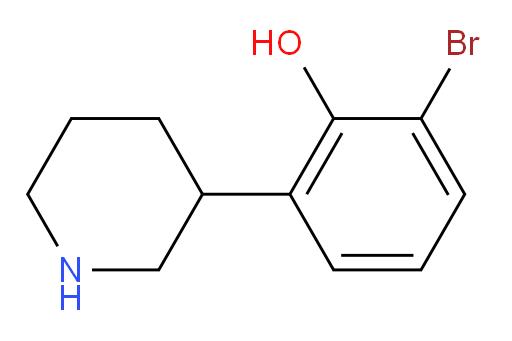 2-bromo-6-(piperidin-3-yl)phenol