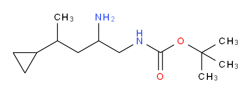 tert-butyl N-(2-amino-4-cyclopropylpentyl)carbamate
