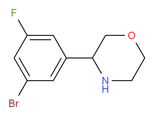 3-(3-bromo-5-fluorophenyl)morpholine