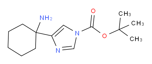 tert-butyl 4-(1-aminocyclohexyl)-1H-imidazole-1-carboxylate