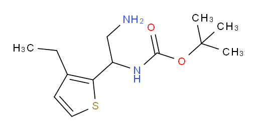 tert-butyl N-[2-amino-1-(3-ethylthiophen-2-yl)ethyl]carbamate