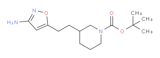 tert-butyl 3-[2-(3-amino-1,2-oxazol-5-yl)ethyl]piperidine-1-carboxylate