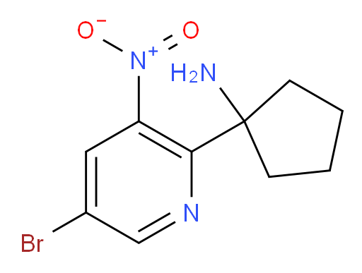 1-(5-bromo-3-nitropyridin-2-yl)cyclopentan-1-amine