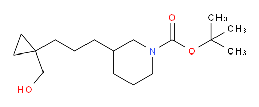 tert-butyl 3-{3-[1-(hydroxymethyl)cyclopropyl]propyl}piperidine-1-carboxylate
