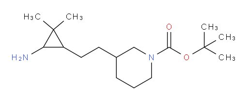 tert-butyl 3-[2-(3-amino-2,2-dimethylcyclopropyl)ethyl]piperidine-1-carboxylate