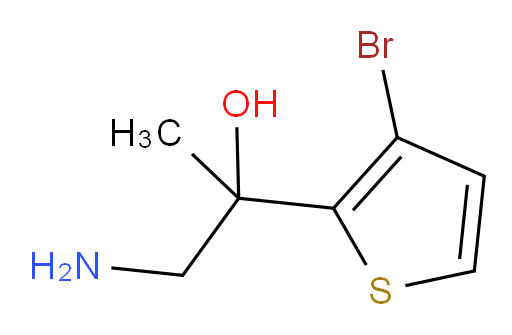1-amino-2-(3-bromothiophen-2-yl)propan-2-ol