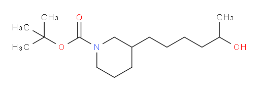 tert-butyl 3-(5-hydroxyhexyl)piperidine-1-carboxylate