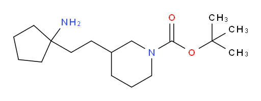tert-butyl 3-[2-(1-aminocyclopentyl)ethyl]piperidine-1-carboxylate