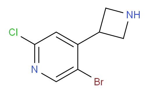 4-(azetidin-3-yl)-5-bromo-2-chloropyridine