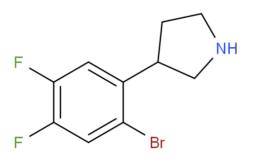 3-(2-bromo-4,5-difluorophenyl)pyrrolidine