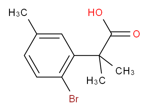 2-(2-bromo-5-methylphenyl)-2-methylpropanoic acid