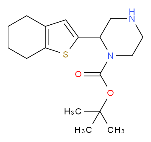 tert-butyl 2-(4,5,6,7-tetrahydro-1-benzothiophen-2-yl)piperazine-1-carboxylate