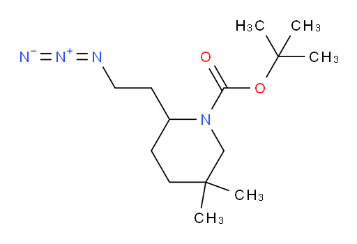 tert-butyl 2-(2-azidoethyl)-5,5-dimethylpiperidine-1-carboxylate