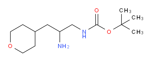tert-butyl N-[2-amino-3-(oxan-4-yl)propyl]carbamate
