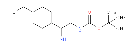 tert-butyl N-[2-amino-2-(4-ethylcyclohexyl)ethyl]carbamate
