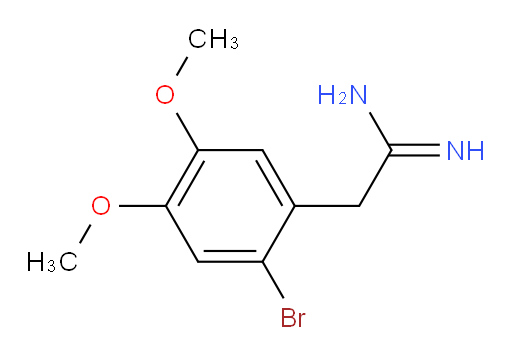 2-(2-bromo-4,5-dimethoxyphenyl)ethanimidamide