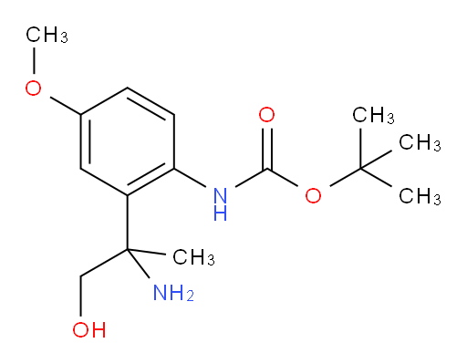 tert-butyl N-[2-(2-amino-1-hydroxypropan-2-yl)-4-methoxyphenyl]carbamate