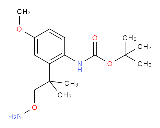 tert-butyl N-{2-[1-(aminooxy)-2-methylpropan-2-yl]-4-methoxyphenyl}carbamate