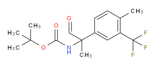 tert-butyl N-{2-[4-methyl-3-(trifluoromethyl)phenyl]-1-oxopropan-2-yl}carbamate