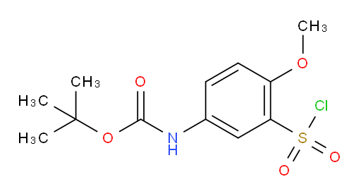 tert-butyl N-[3-(chlorosulfonyl)-4-methoxyphenyl]carbamate