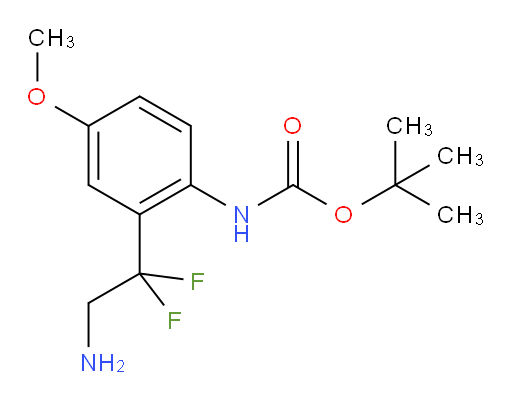 tert-butyl N-[2-(2-amino-1,1-difluoroethyl)-4-methoxyphenyl]carbamate