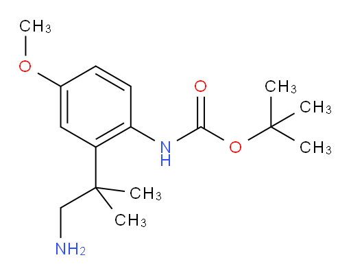tert-butyl N-[2-(1-amino-2-methylpropan-2-yl)-4-methoxyphenyl]carbamate