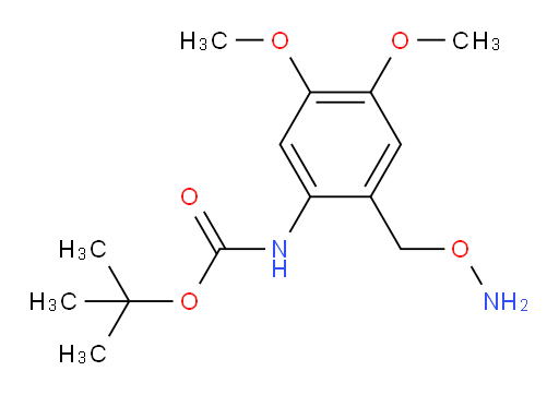 tert-butyl N-{2-[(aminooxy)methyl]-4,5-dimethoxyphenyl}carbamate
