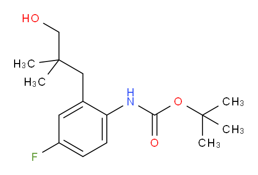 tert-butyl N-[4-fluoro-2-(3-hydroxy-2,2-dimethylpropyl)phenyl]carbamate