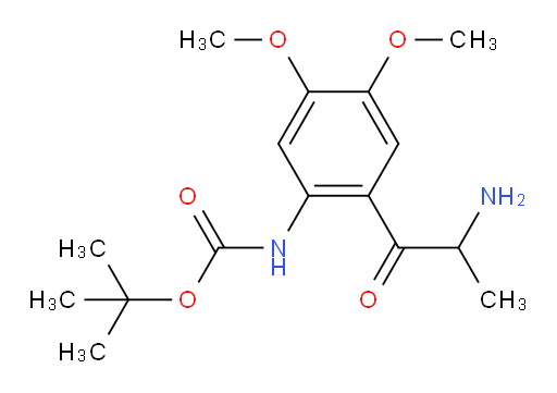 tert-butyl N-[2-(2-aminopropanoyl)-4,5-dimethoxyphenyl]carbamate