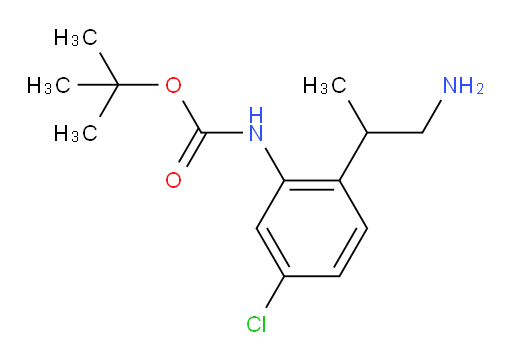 tert-butyl N-[2-(1-aminopropan-2-yl)-5-chlorophenyl]carbamate