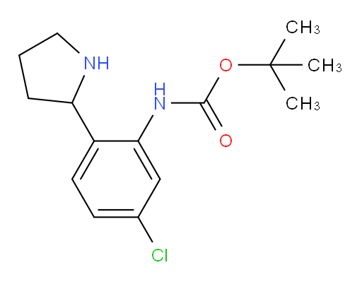 tert-butyl N-[5-chloro-2-(pyrrolidin-2-yl)phenyl]carbamate