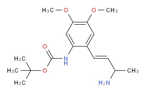 tert-butyl N-[2-(3-aminobut-1-en-1-yl)-4,5-dimethoxyphenyl]carbamate
