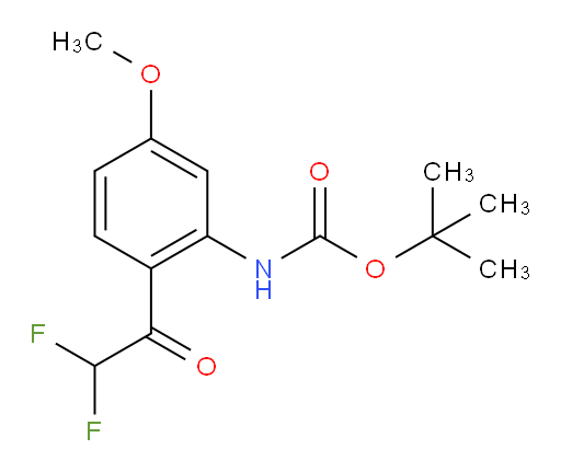tert-butyl N-[2-(2,2-difluoroacetyl)-5-methoxyphenyl]carbamate