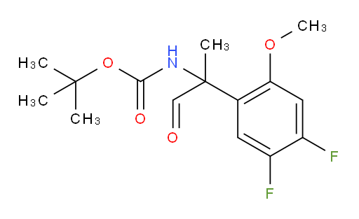 tert-butyl N-[2-(4,5-difluoro-2-methoxyphenyl)-1-oxopropan-2-yl]carbamate