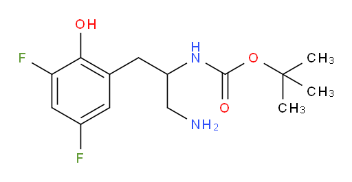 tert-butyl N-[1-amino-3-(3,5-difluoro-2-hydroxyphenyl)propan-2-yl]carbamate