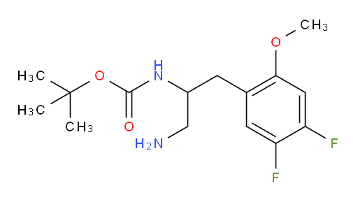 tert-butyl N-[1-amino-3-(4,5-difluoro-2-methoxyphenyl)propan-2-yl]carbamate