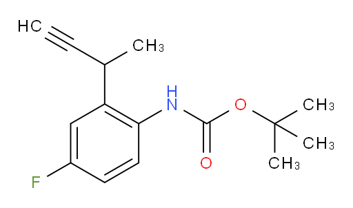 tert-butyl N-[2-(but-3-yn-2-yl)-4-fluorophenyl]carbamate