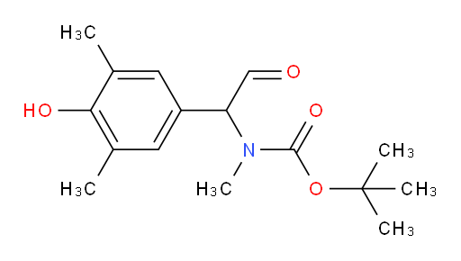 tert-butyl N-[1-(4-hydroxy-3,5-dimethylphenyl)-2-oxoethyl]-N-methylcarbamate